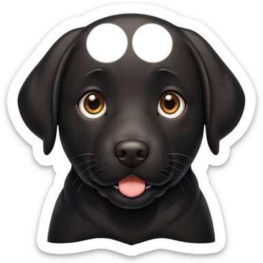 black labrador dog sticker