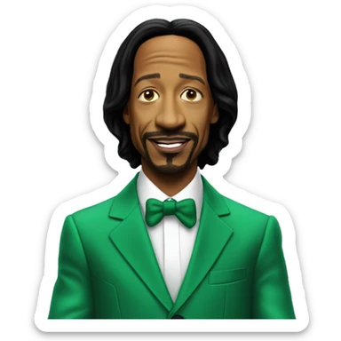 Katt Williams in green suit sticker