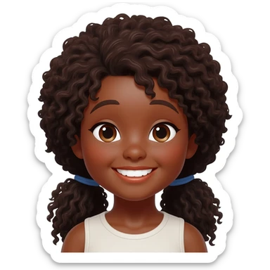 Chica negra sticker