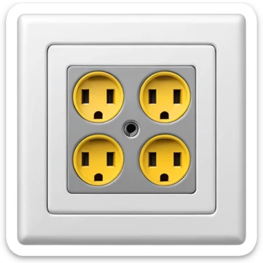  European wall power socket outlet sticker