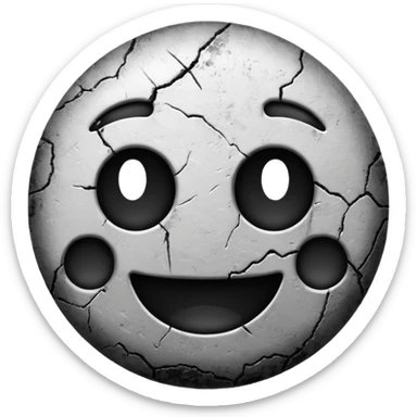 Grunge emoji sticker