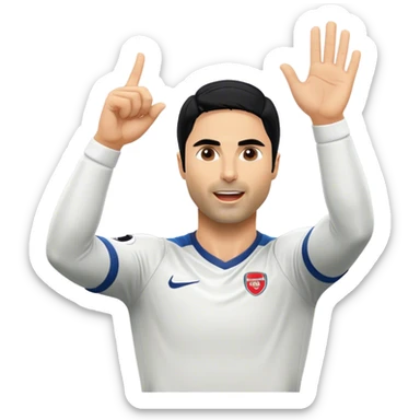 Mikel arteta celebration  sticker