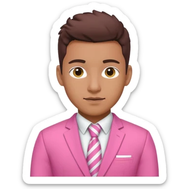 Rugby Fashion Suit pink sticker