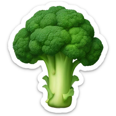a single broccoli sticker