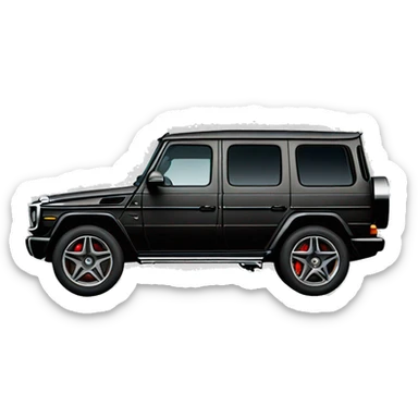 A black g wagon Mercedes  sticker