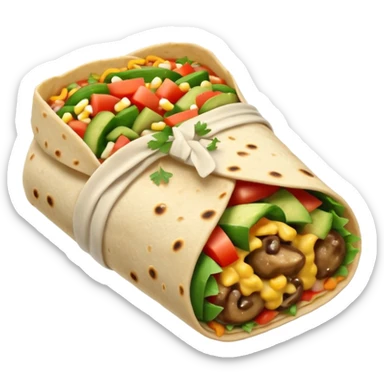 Mushroom Veg Burrito sticker