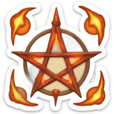 Pentagram satanic sticker