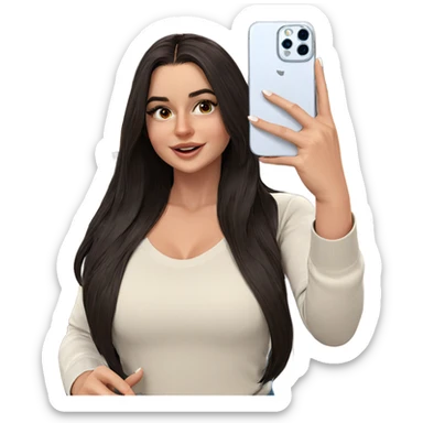 selfie of girl indoors sticker