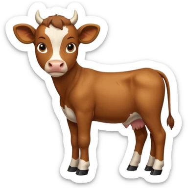 High resolution of A calf sticker