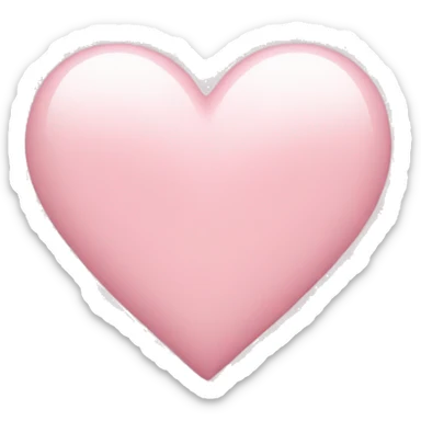 Light pink heart sticker