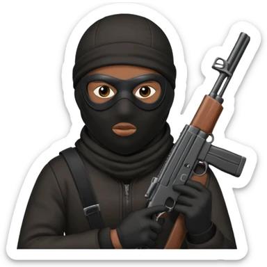 masked robber emoji sticker