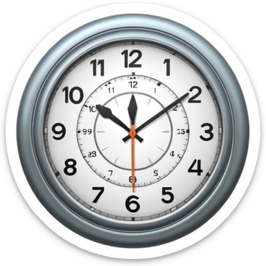 RELOJ QUE MARCA LAS 4 sticker