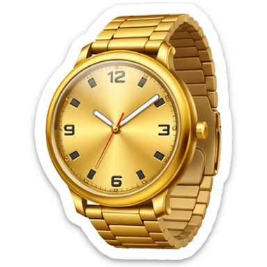 reloj dorado sticker