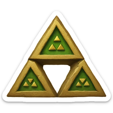 Zelda triforce sticker