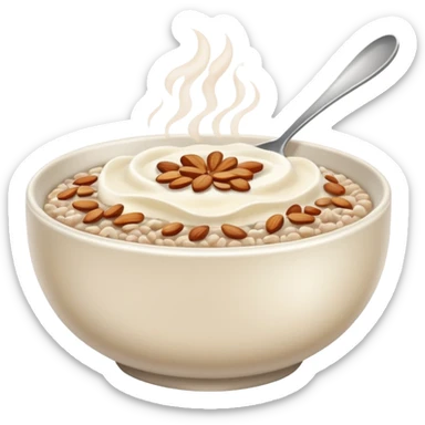 simple bowl of buckwheat porridge sticker