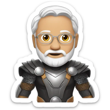 Narendra Modi with thor outfit sticker