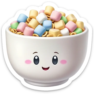 Lucky charms cereal bowl  sticker