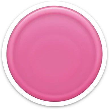 A pink circle sticker