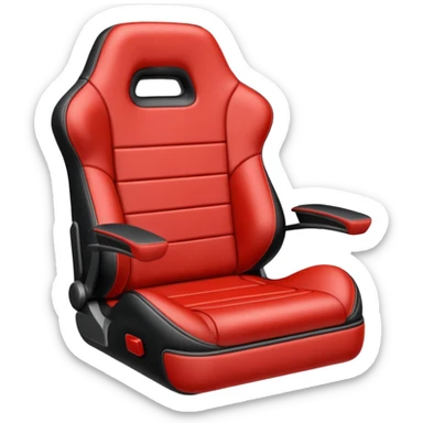gamer seat black sticker