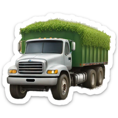 Truck in field sticker