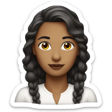 a beautiful woman in her mid 20 sticker