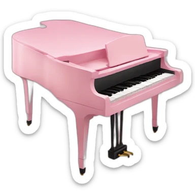 Un piano de color rosa sticker