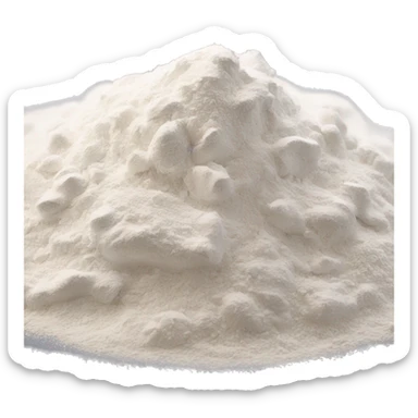 👃 over a pile of flour sticker