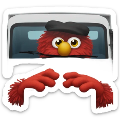 Elmo but a uk roadman sticker