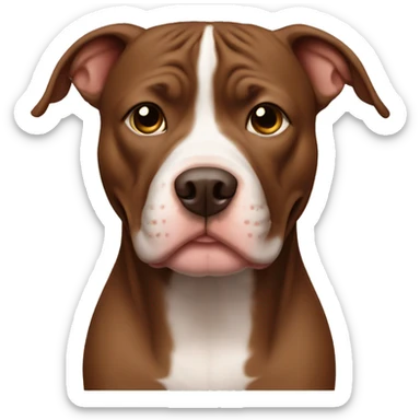 All brown Pitbull sticker