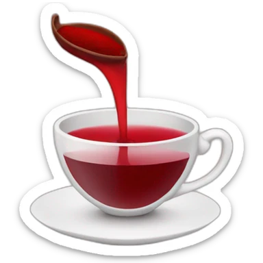 bordeaux red tea sticker