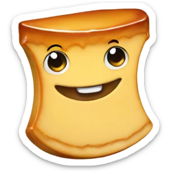 Dancing flan sticker