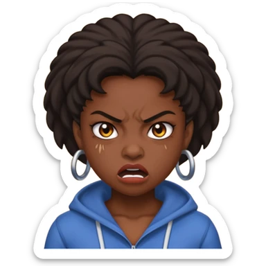 tsion angry black girl ragebait sticker