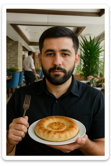 birinchidagi odamni yuziga 2 rasmdagi odamga uxshatib chizib bergin xuddu shunday non yen utirganini sticker