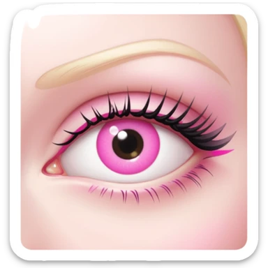 eye pink eyeliner sticker