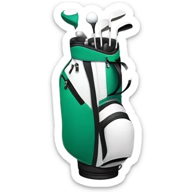 Golf bag and golf ball sticker