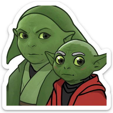 Jedi vs Sith sticker