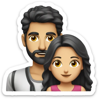 Persian boyfriend with German Girlfriend  sticker