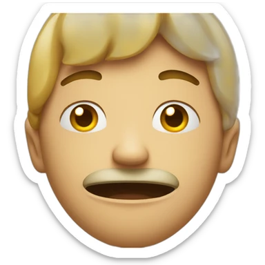 Face with emotionl drama sticker