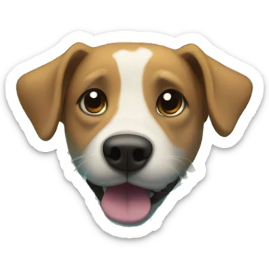 mutt swimming in a pool sticker