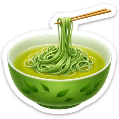 green tea noodle sticker