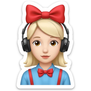 Наушниках й бантики sticker