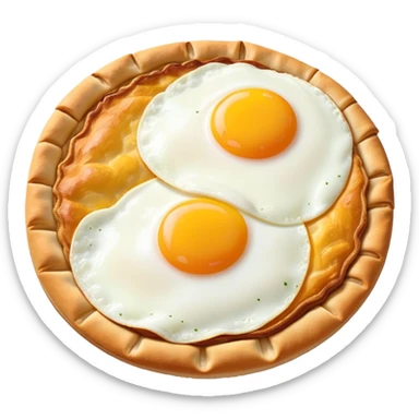 galette bretonne oeuf miroir sticker