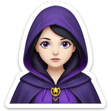 dc raven with hood sticker