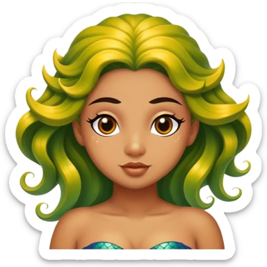 Sicilian mermaid sticker