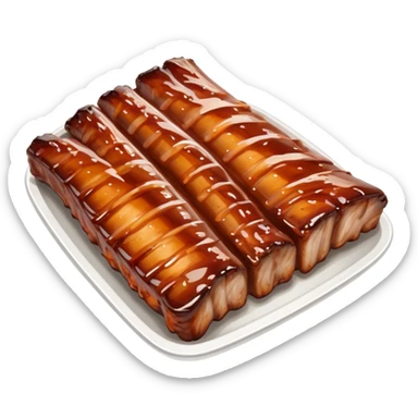 baby back spare ribs  sticker