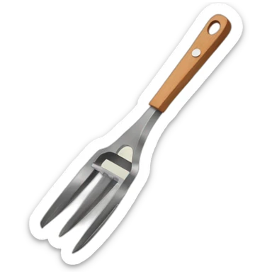 Barbecue tongs sticker