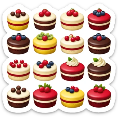 buffet desserts sticker