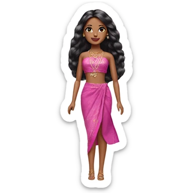 indian barbie doll sticker
