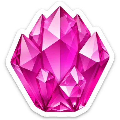 neon pink crystals
 sticker