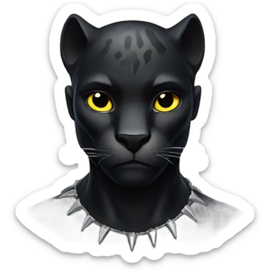 Black panter sticker